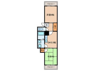 サンハイツヒシヤの物件間取画像